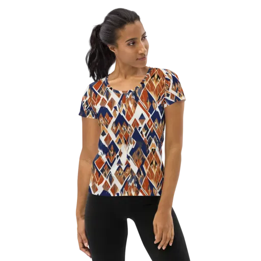 Canyon Circuit on a Women's Athletic T-Shirt