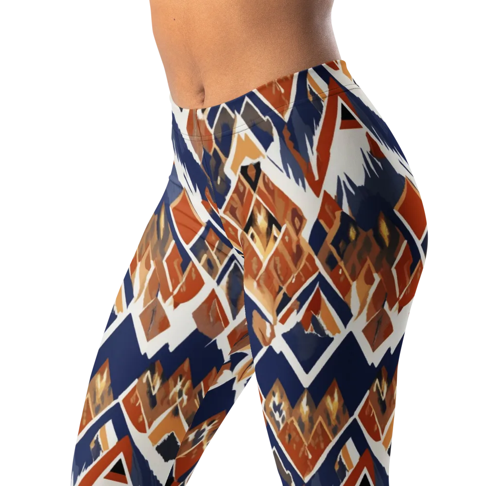 Canyon Circuit on Leggings — Left Front