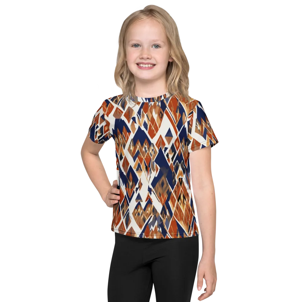 Canyon Circuit on Kids Crew Neck T-Shirt — Front