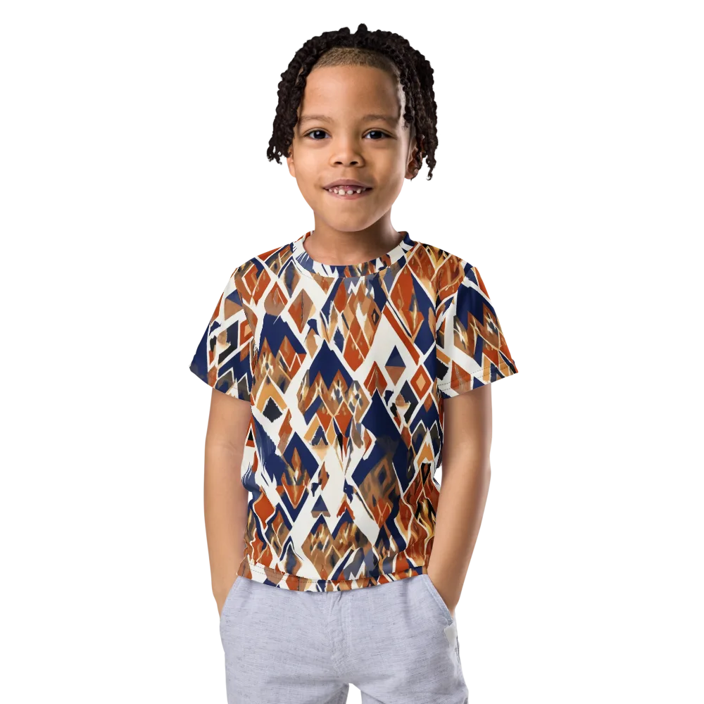 Canyon Circuit on Kids Crew Neck T-Shirt — Front
