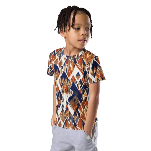 Canyon Circuit on a Kids Crew Neck T-Shirt