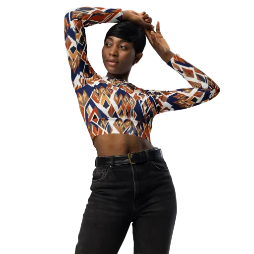 Canyon Circuit on a Long Sleeve Crop Top