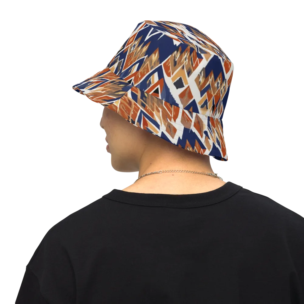 Canyon Circuit on Reversible Bucket Hat — Back Inside
