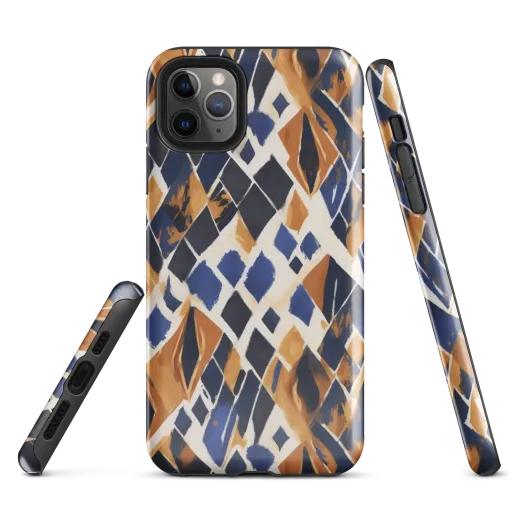 Cobalt Ember Argyle on a Tough Case for iPhone®
