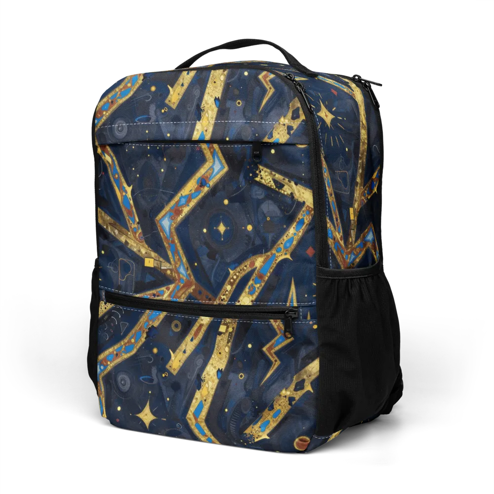 Astral Gilded Circuit on Utility Backpack — Left Front