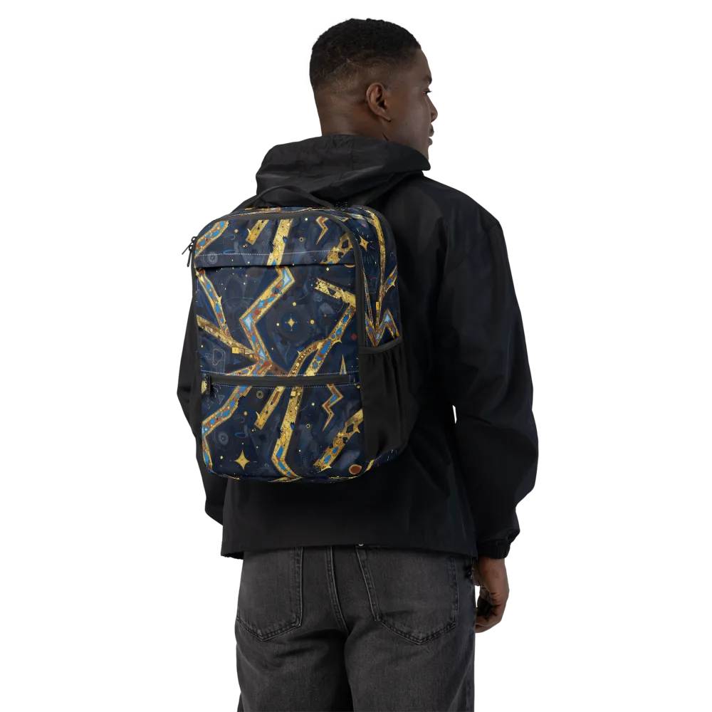 Astral Gilded Circuit on Utility Backpack — Back