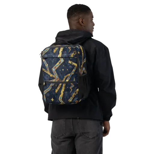 Astral Gilded Circuit on a Utility Backpack