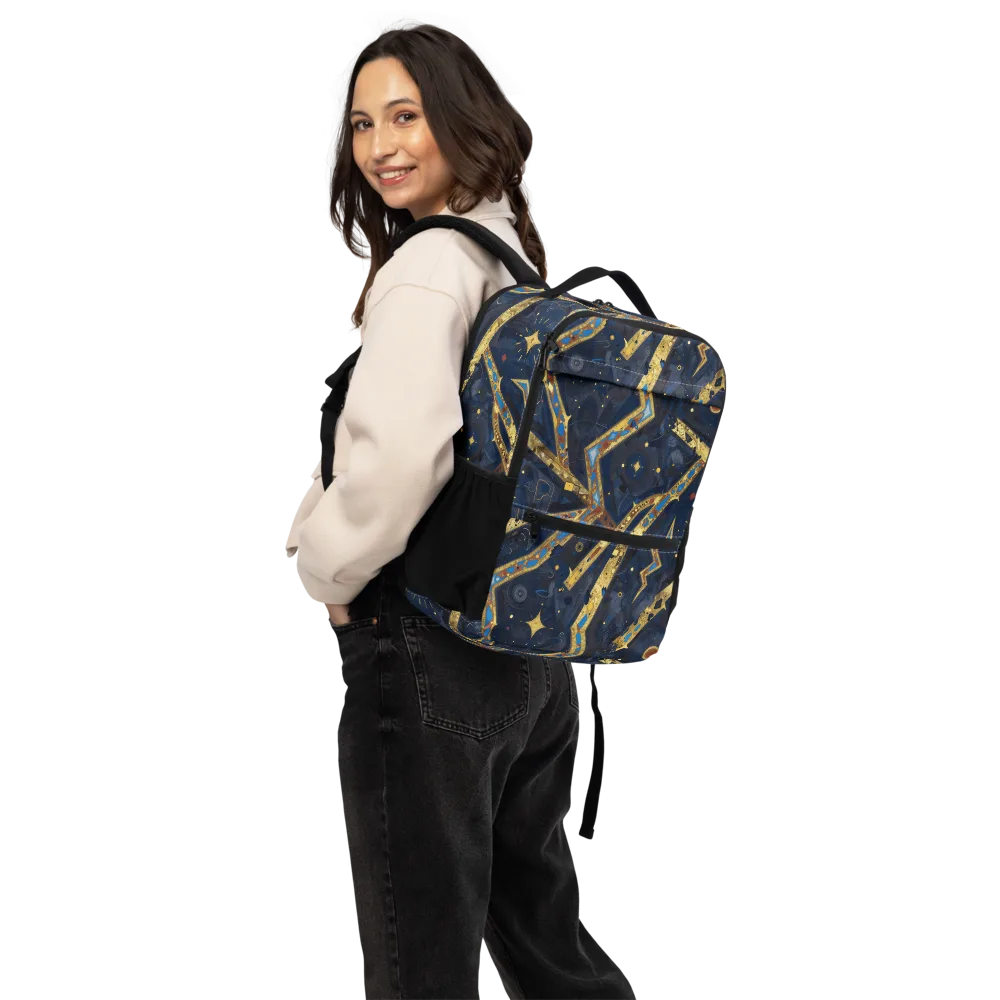 Astral Gilded Circuit on Utility Backpack — Back