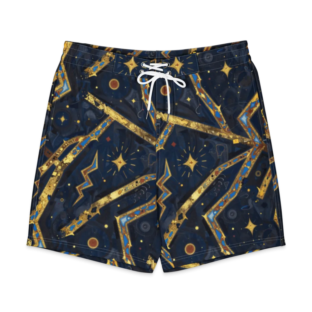Astral Gilded Circuit on Men's Board Shorts — Front