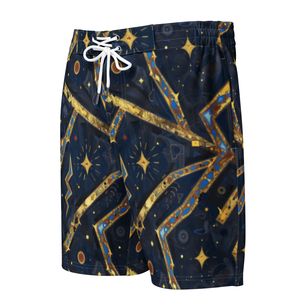Astral Gilded Circuit on Men's Board Shorts — Front