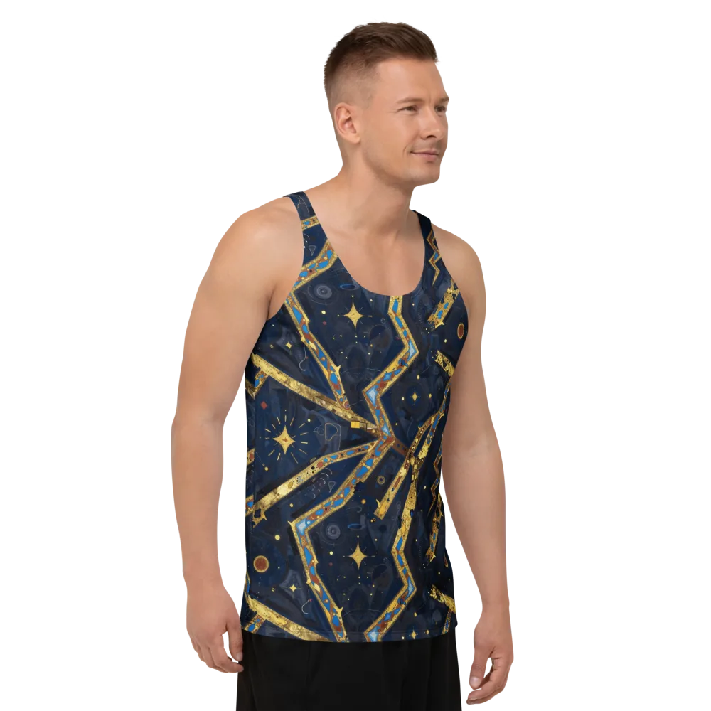 Astral Gilded Circuit on Men's Tank Top — Right Front