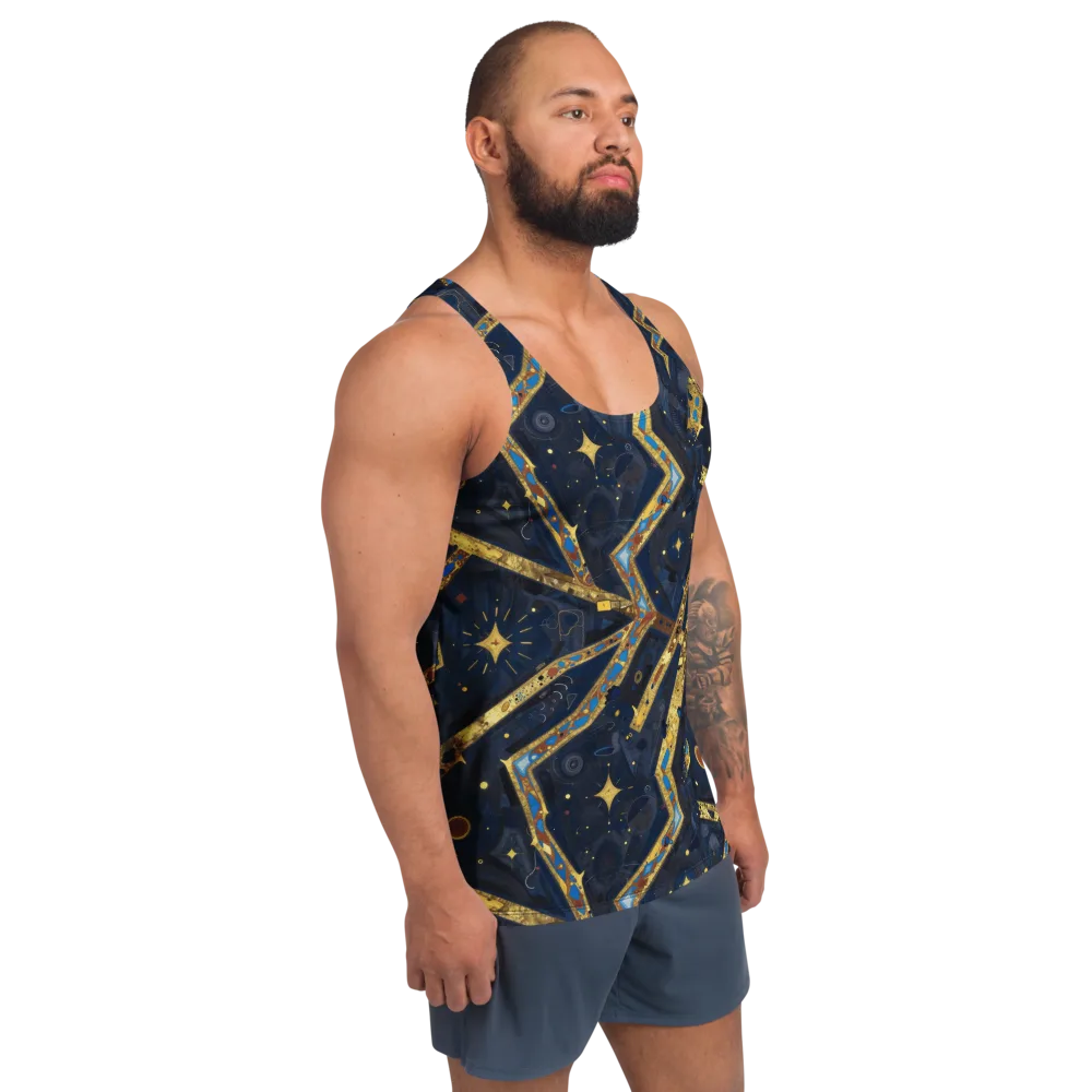 Astral Gilded Circuit on Men's Tank Top — Right Front