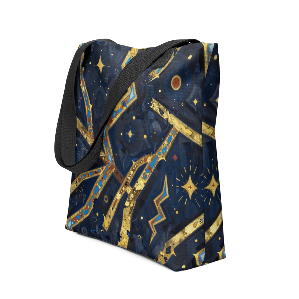 Astral Gilded Circuit on Tote Bag — Front