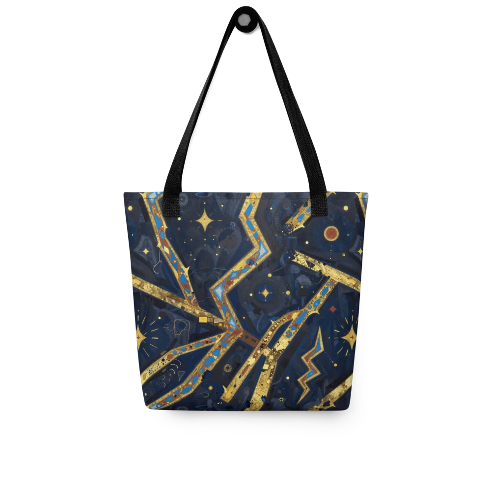 Astral Gilded Circuit on Tote Bag — Front