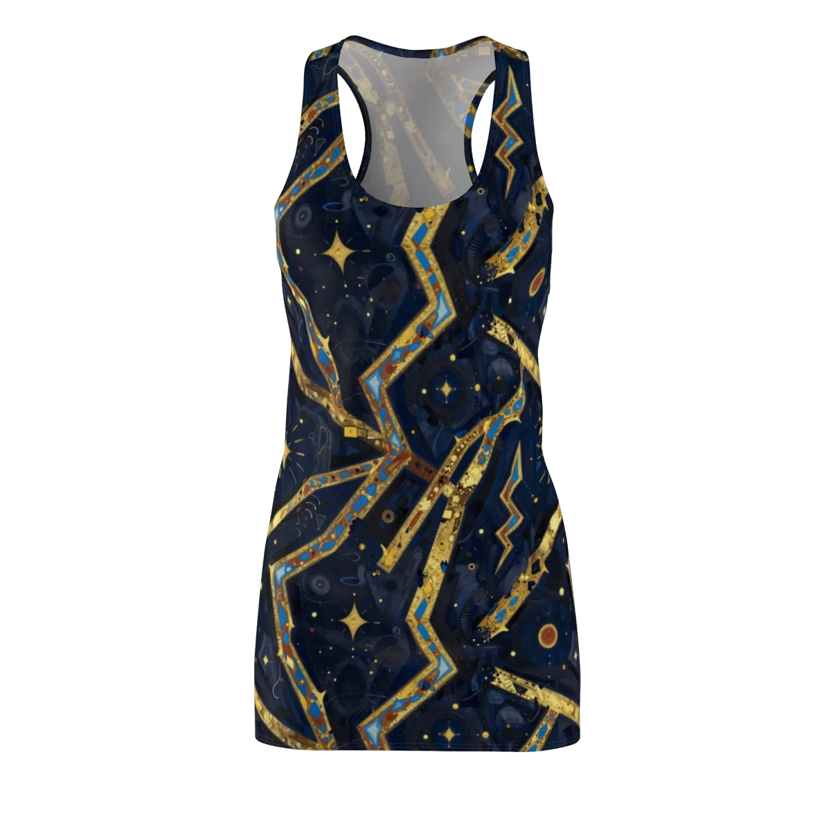 Astral Gilded Circuit on Racerback Dress — Front