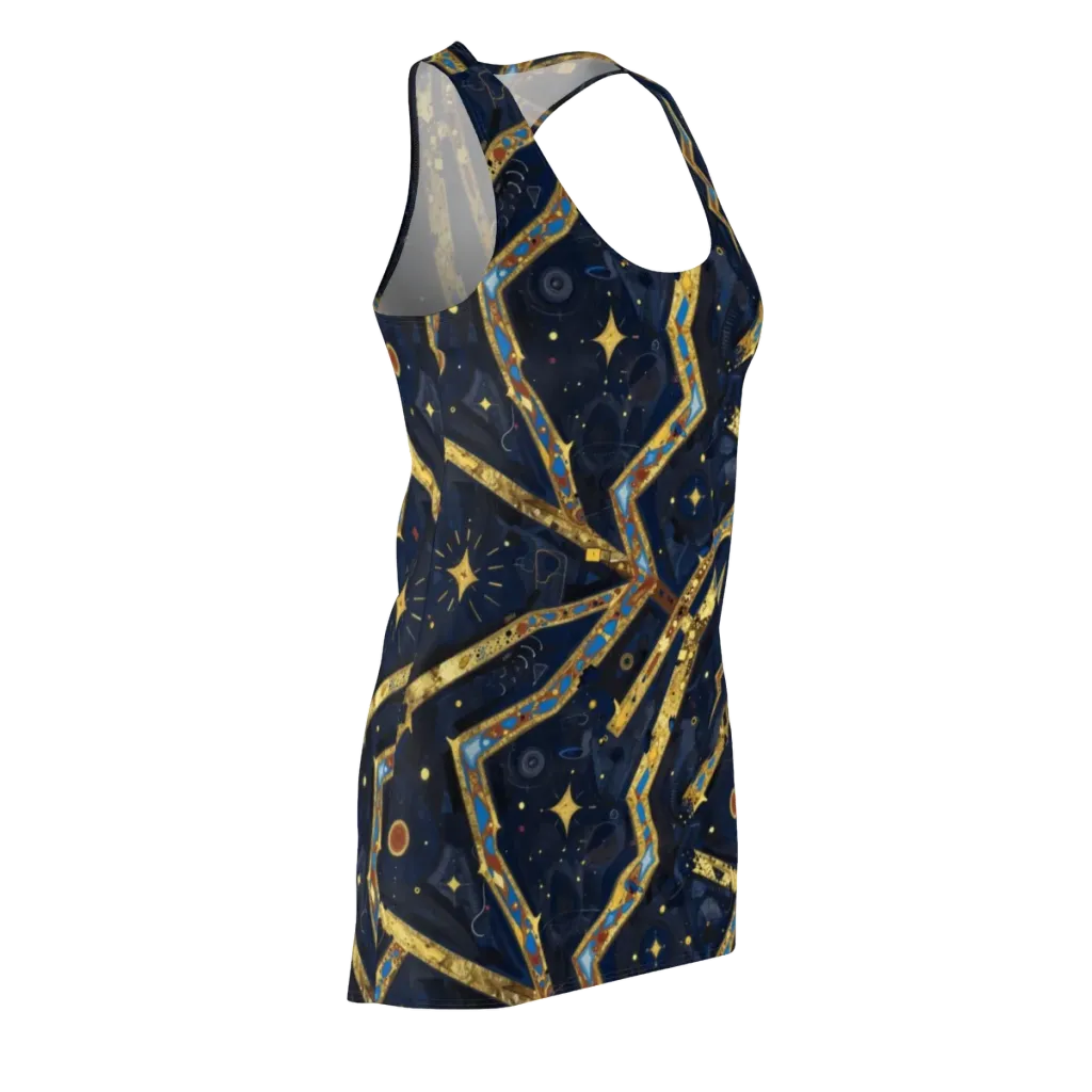 Astral Gilded Circuit on Racerback Dress — Front Side