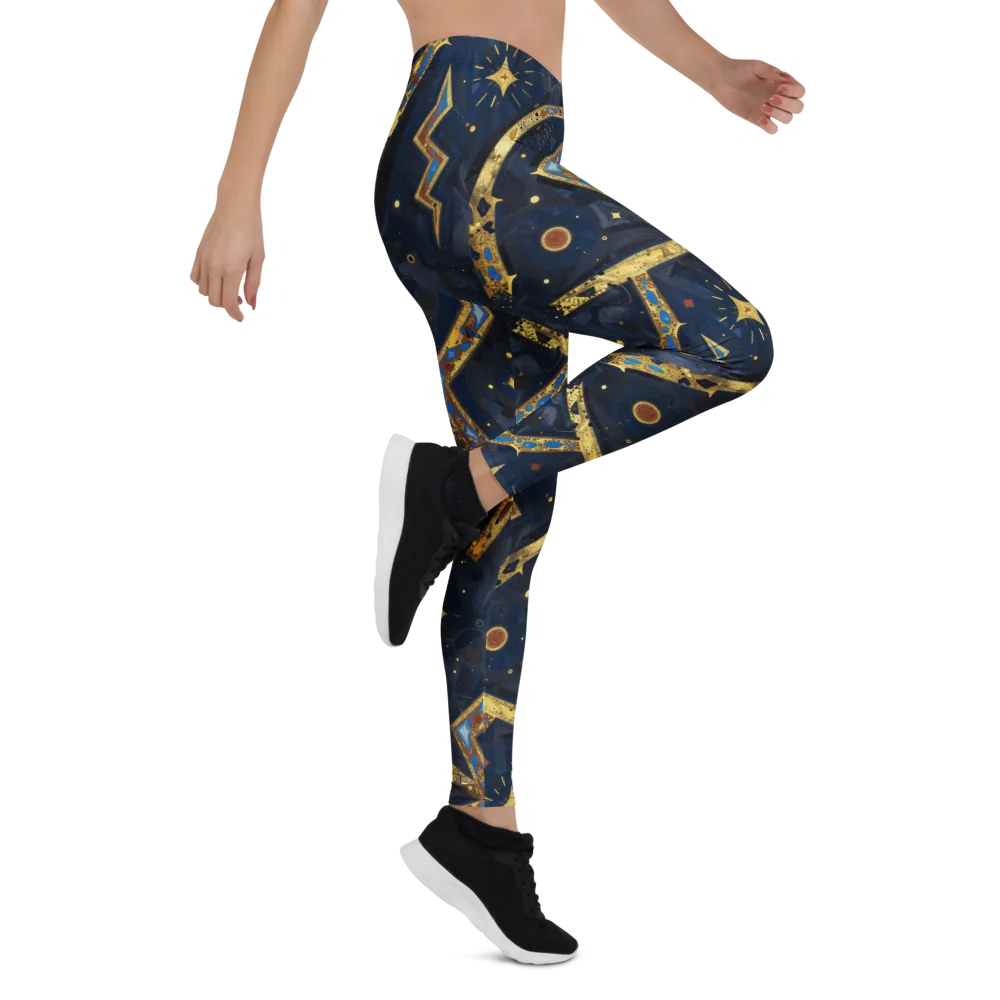 Astral Gilded Circuit on Leggings — Right