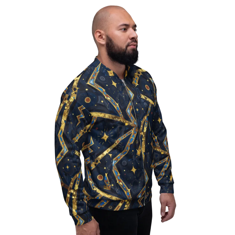 Astral Gilded Circuit on Bomber Jacket — Right
