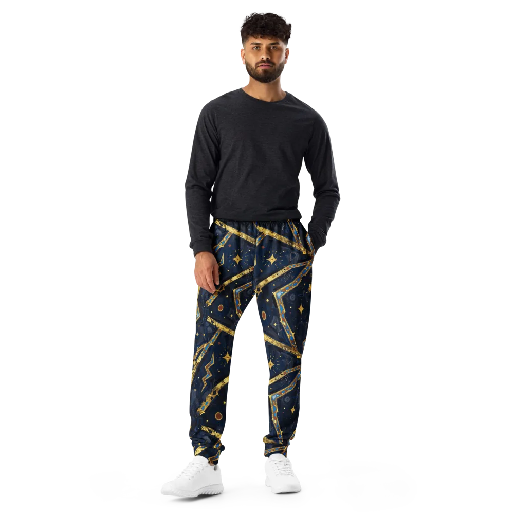Astral Gilded Circuit on Men's Joggers — Front