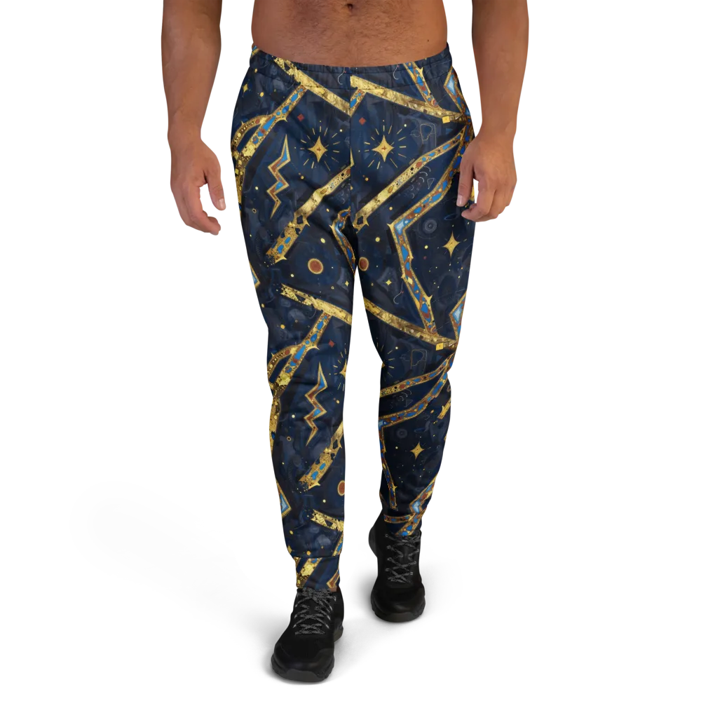 Astral Gilded Circuit on Men's Joggers — Front