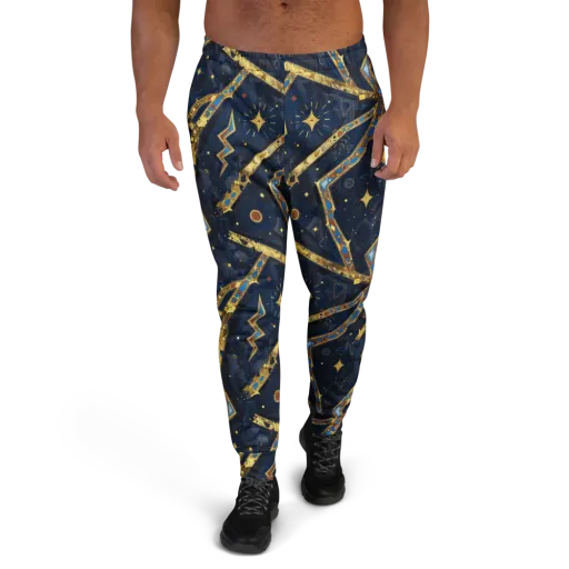 Astral Gilded Circuit on a Men's Joggers