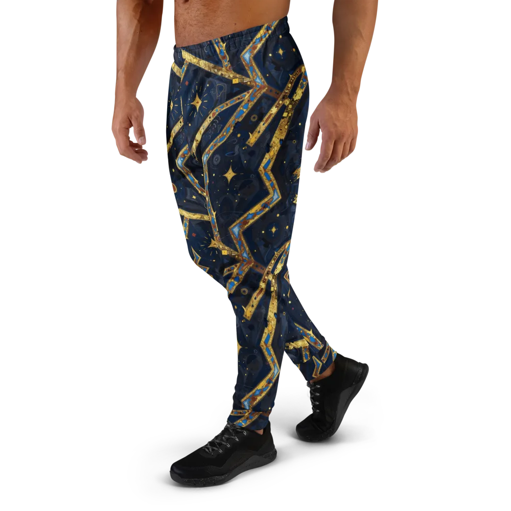 Astral Gilded Circuit on Men's Joggers — Left