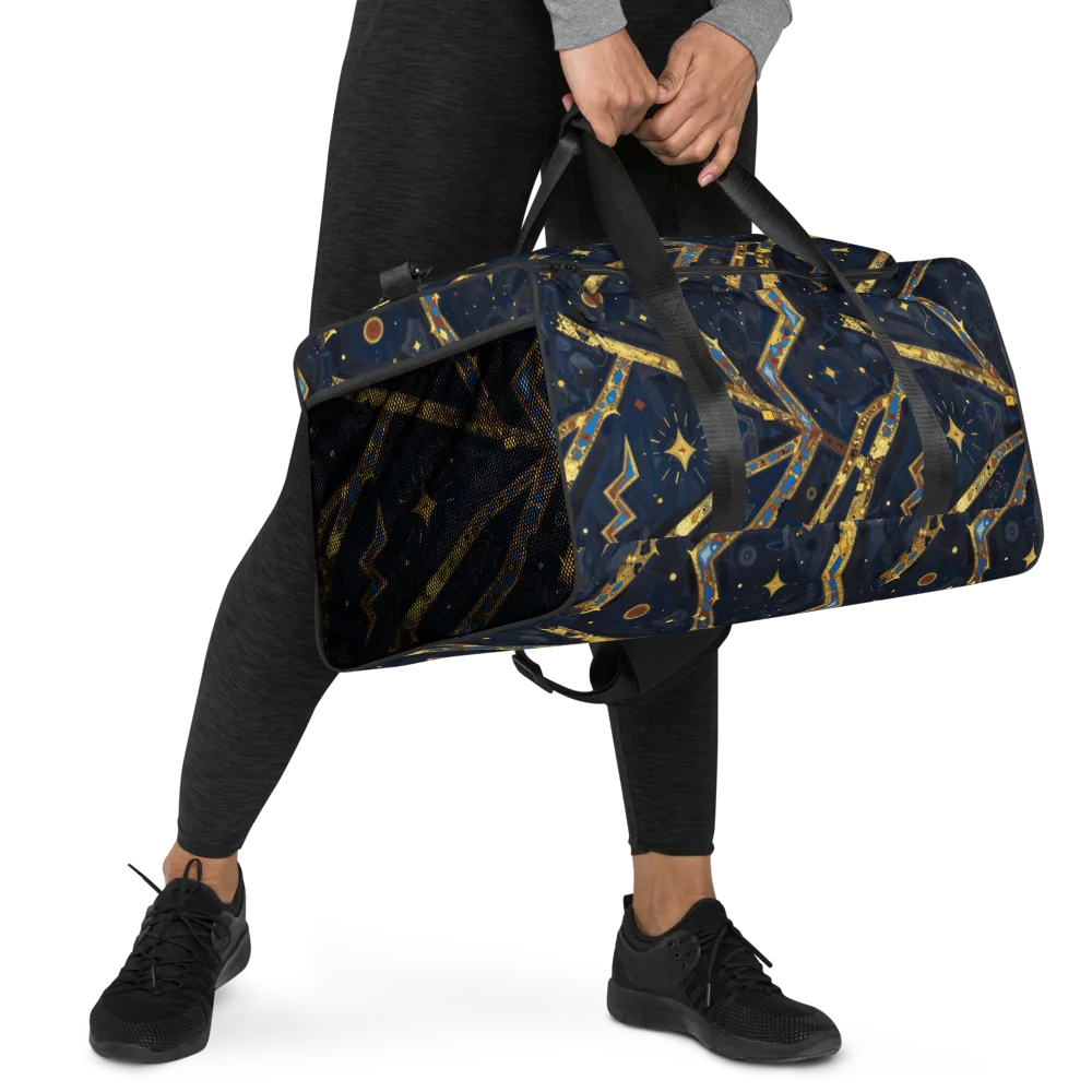 Astral Gilded Circuit on Duffle Bag — Right Front