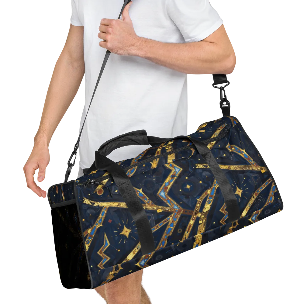 Astral Gilded Circuit on Duffle Bag — Right Front