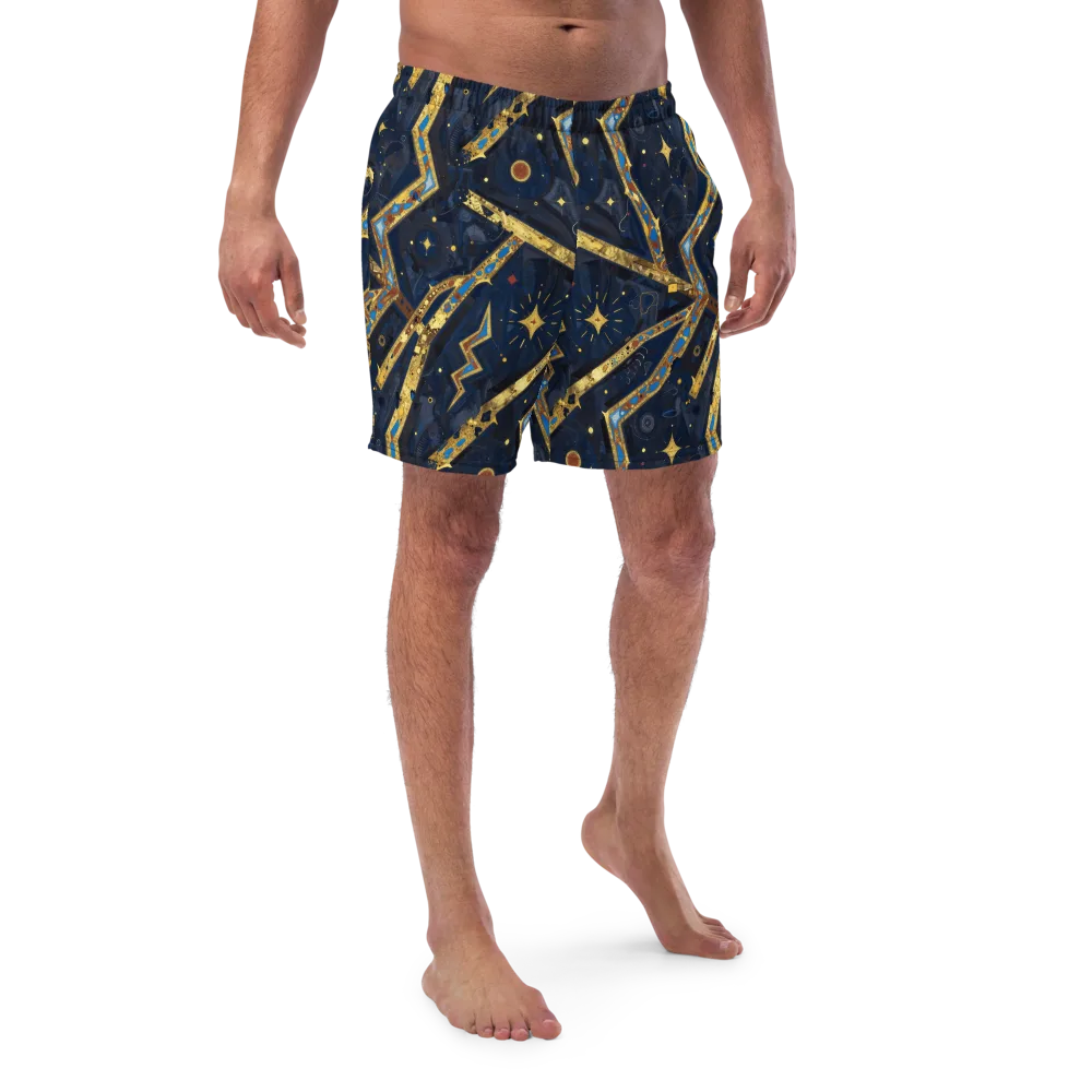 Astral Gilded Circuit on Swim Trunks — Front