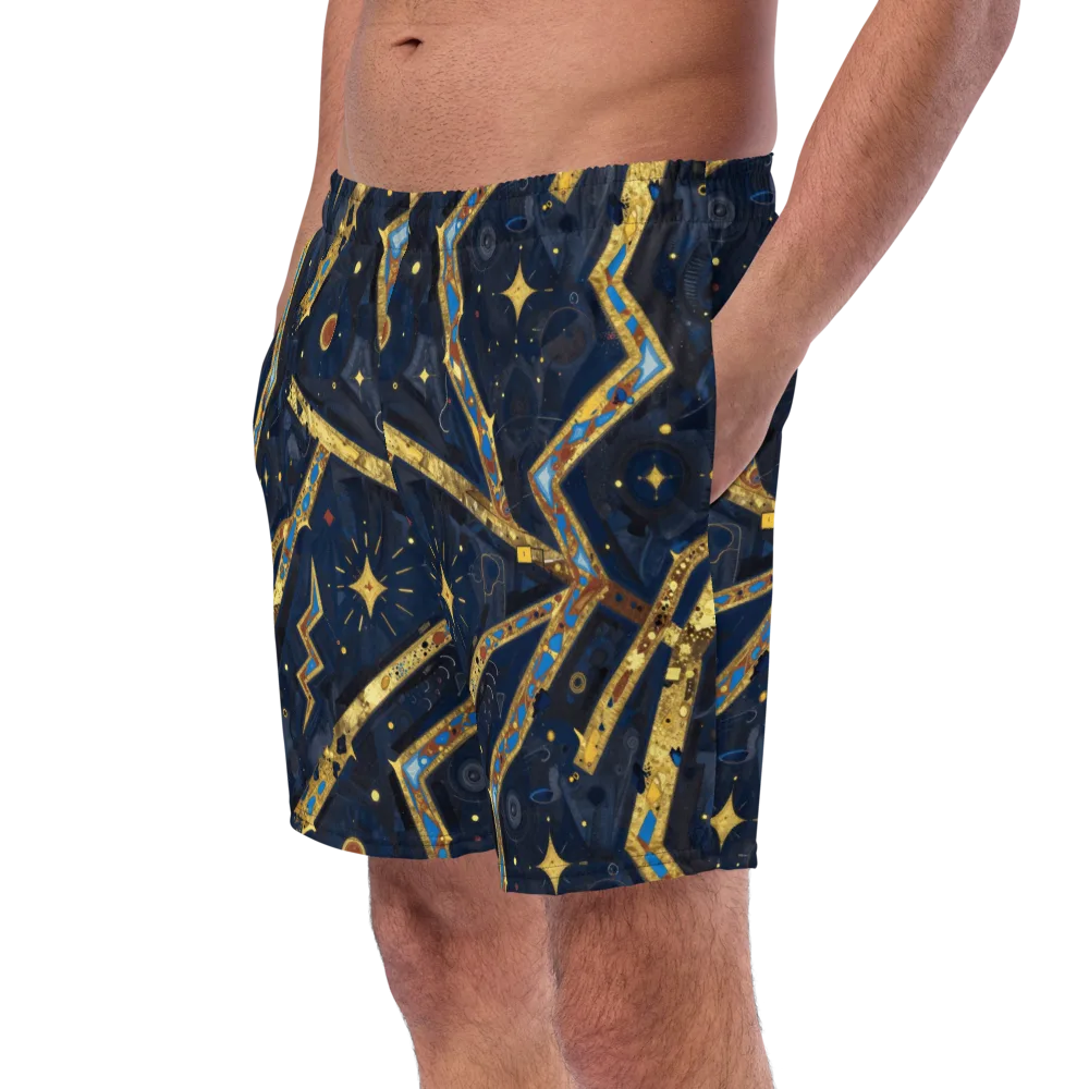 Astral Gilded Circuit on Swim Trunks — Left Front