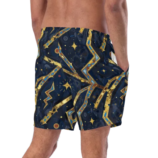 Astral Gilded Circuit on a Swim Trunks