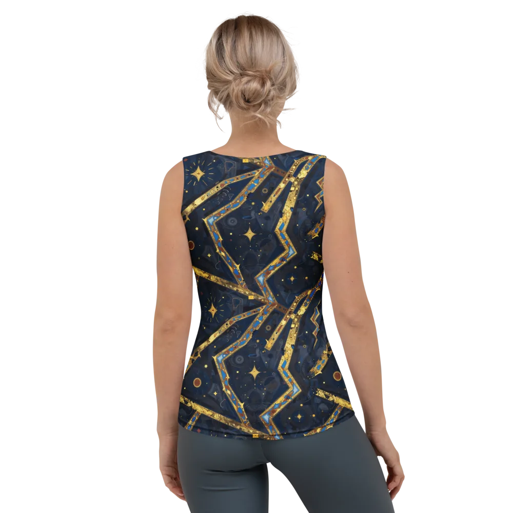 Astral Gilded Circuit on Women's Tank Top — Back