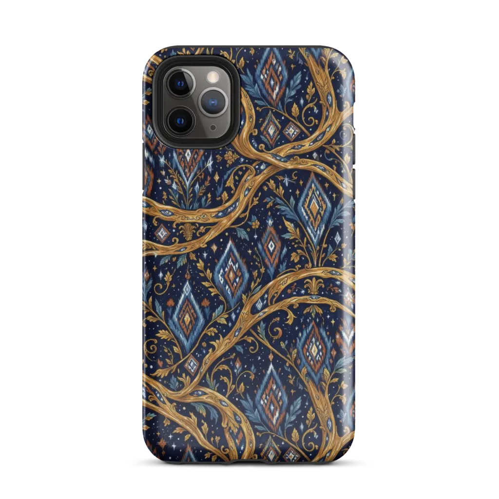 Midnight Gilded Vine on Tough Case for iPhone® — Front