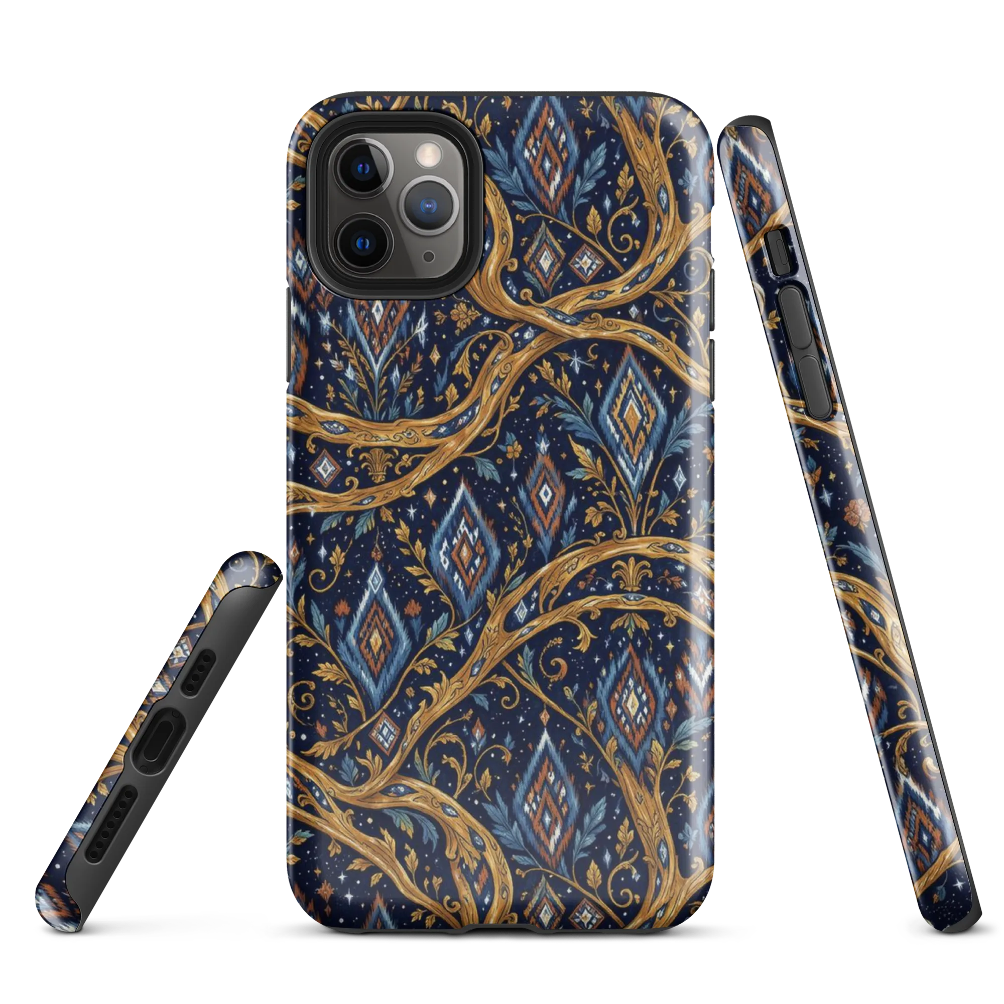 Midnight Gilded Vine on Tough Case for iPhone® — Front