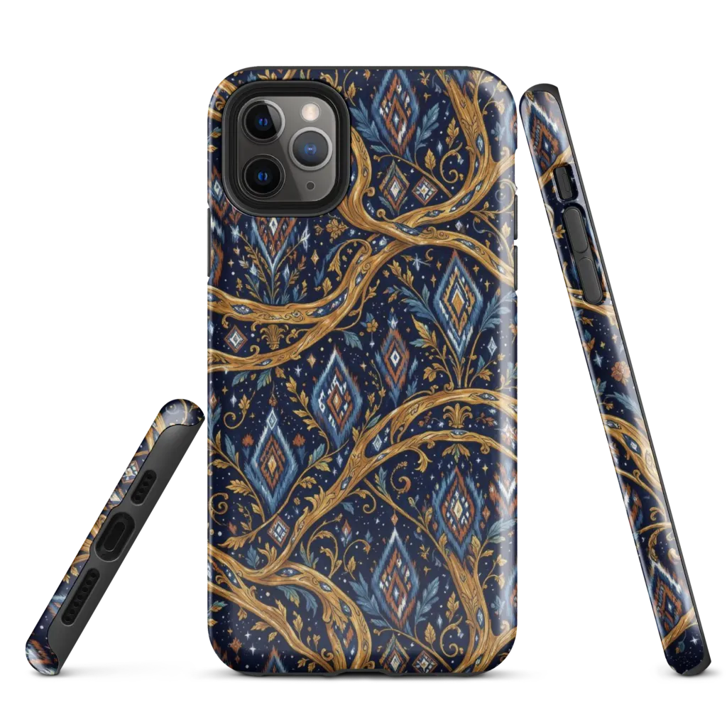 Midnight Gilded Vine on Tough Case for iPhone® — Front