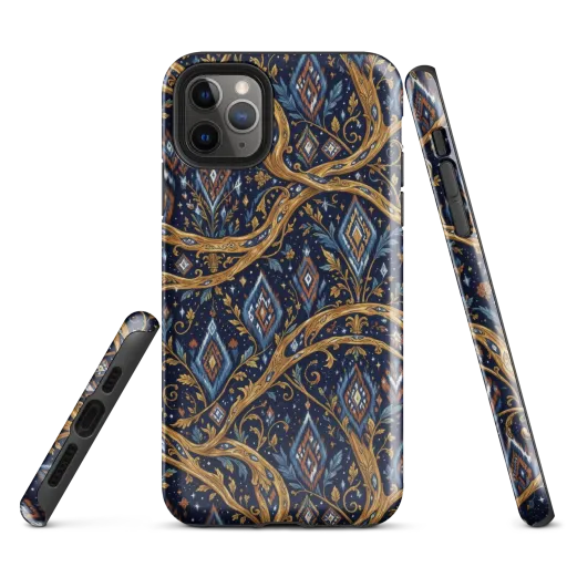 Midnight Gilded Vine on a Tough Case for iPhone®