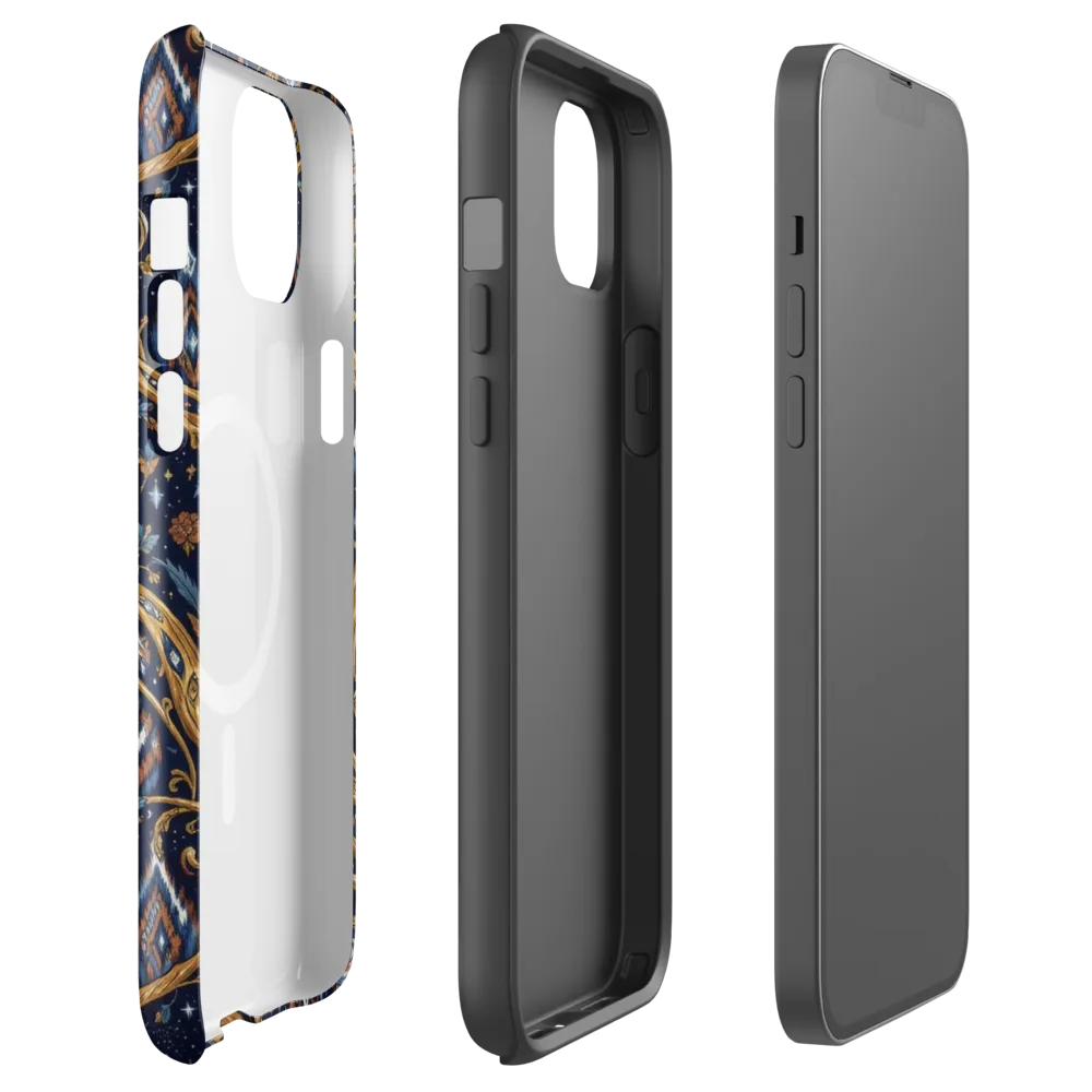 Midnight Gilded Vine on MagSafe Tough Case for iPhone® — Front