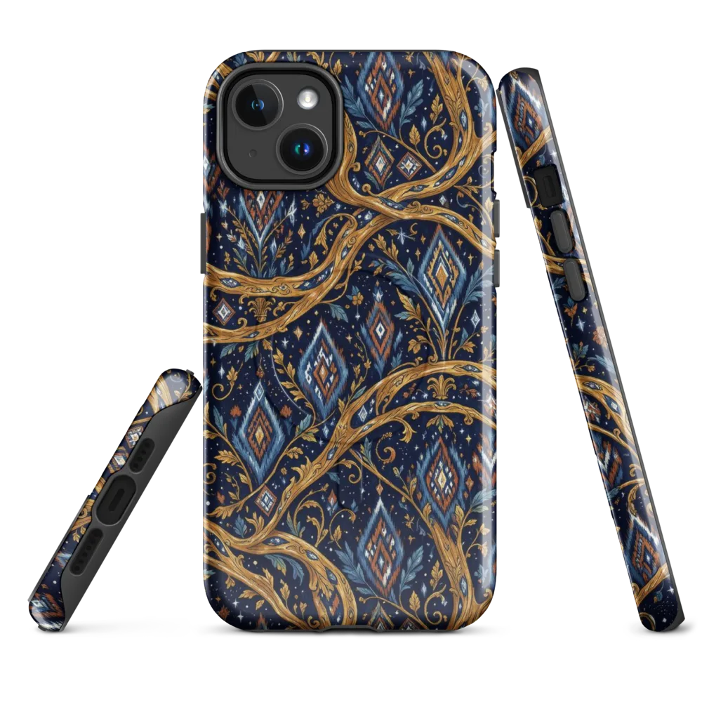 Midnight Gilded Vine on MagSafe Tough Case for iPhone® — Front