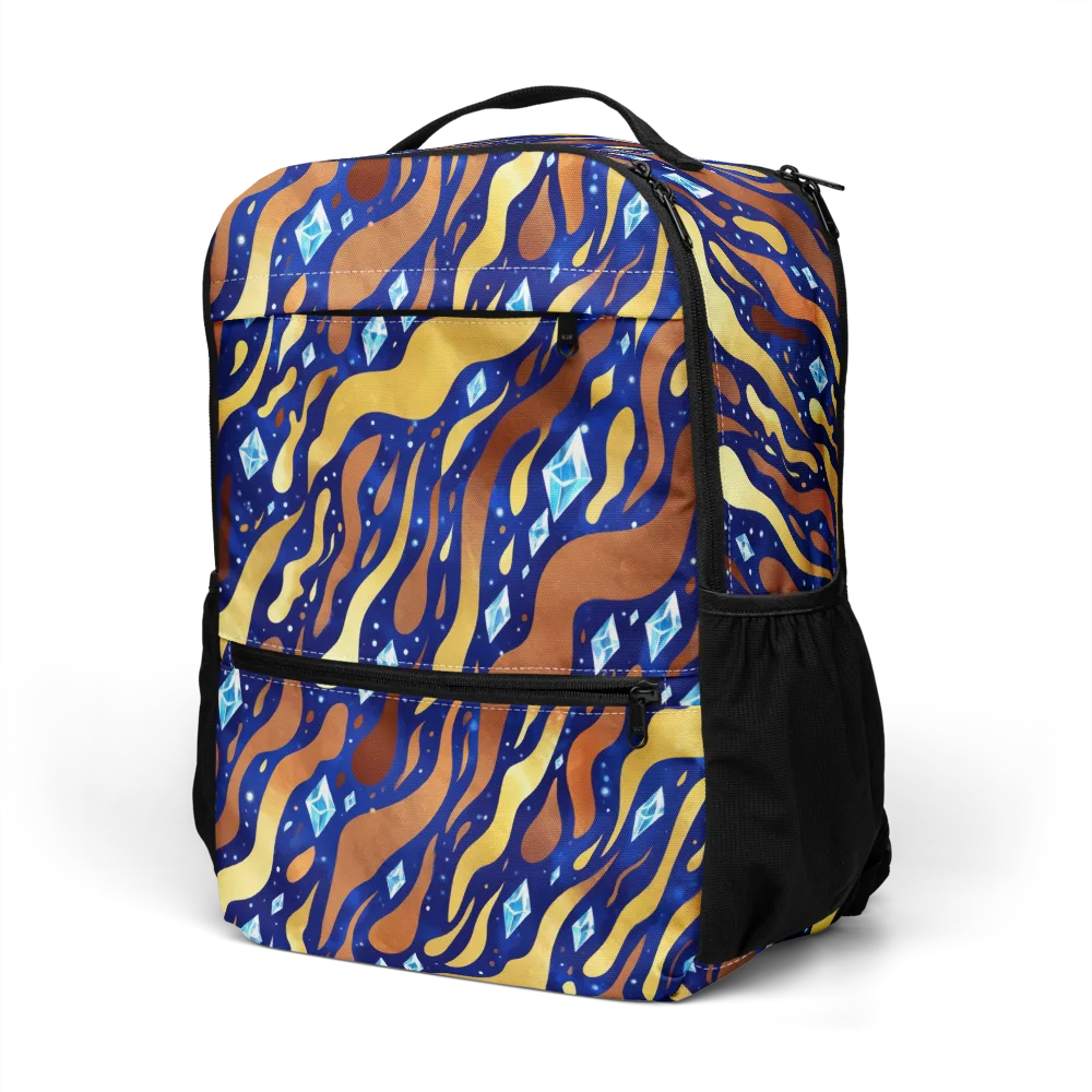 Cosmic Gold Rush on Utility Backpack — Left Front