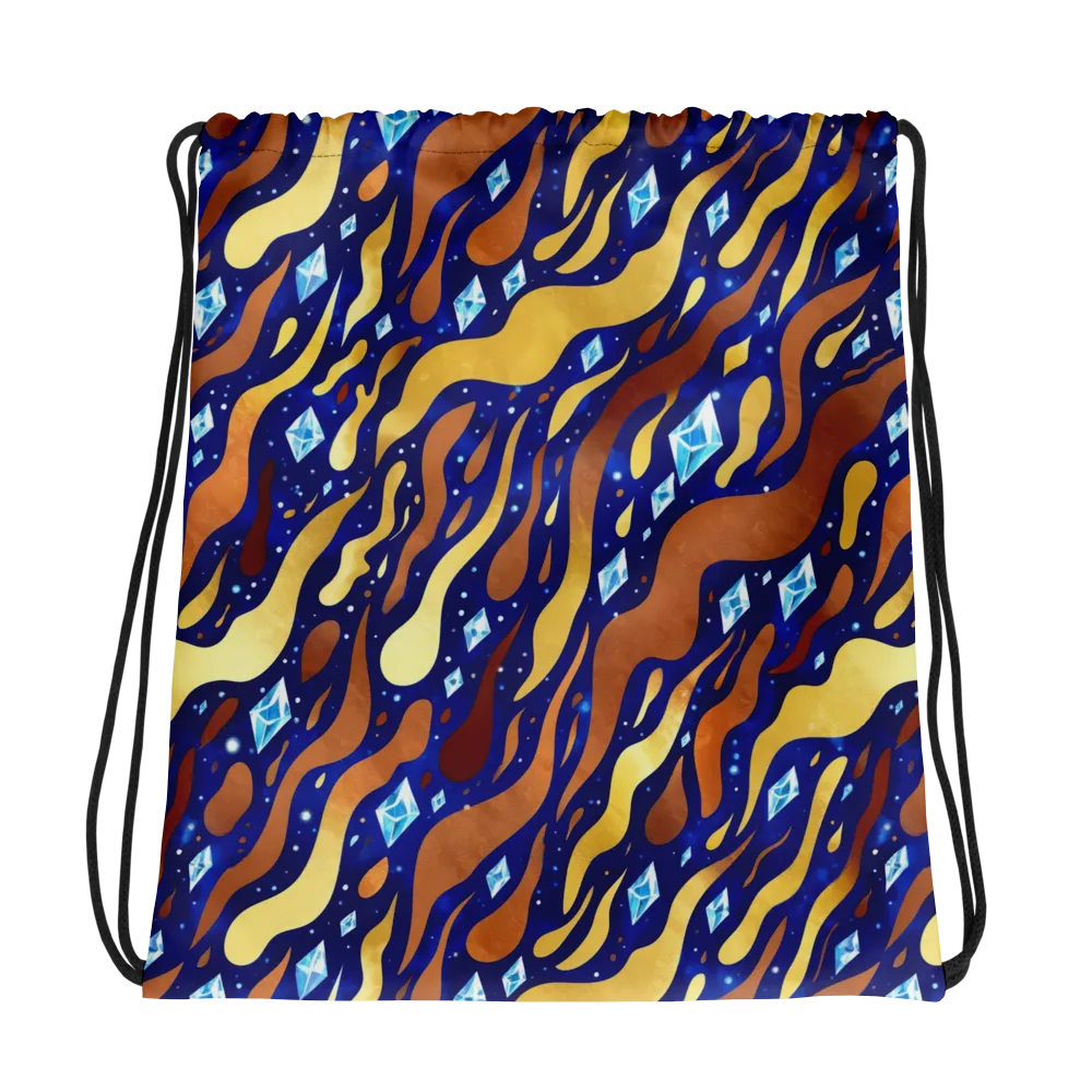 Cosmic Gold Rush on Drawstring Bag — Photo