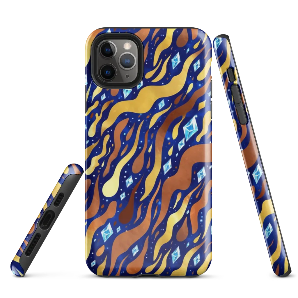 Cosmic Gold Rush on Tough Case for iPhone® — Front