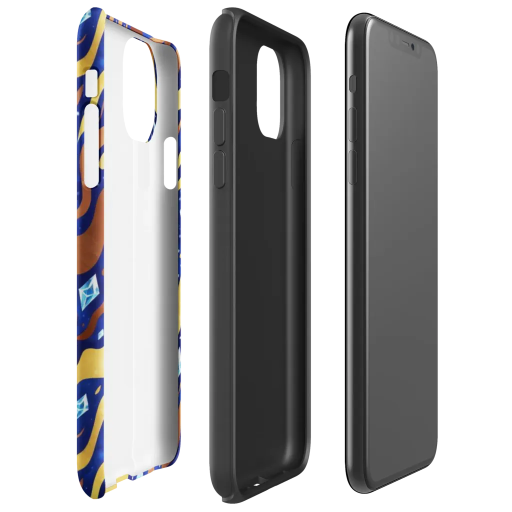 Cosmic Gold Rush on Tough Case for iPhone® — Right