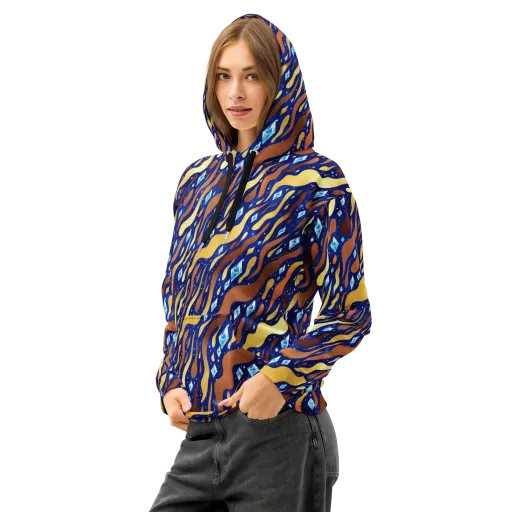 Cosmic Gold Rush on a Cotton Hoodie