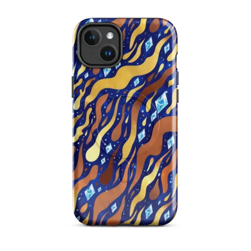 Cosmic Gold Rush on a MagSafe Tough Case for iPhone®