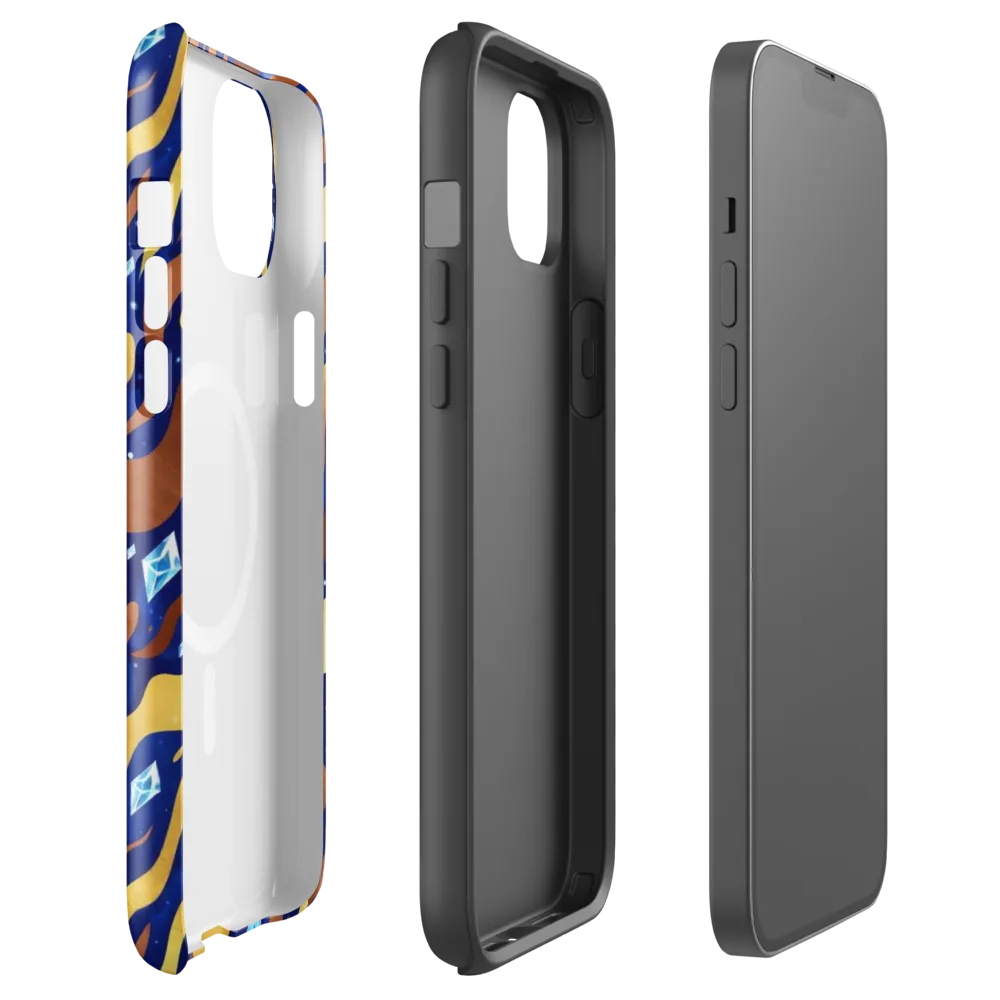 Cosmic Gold Rush on MagSafe Tough Case for iPhone® — Front