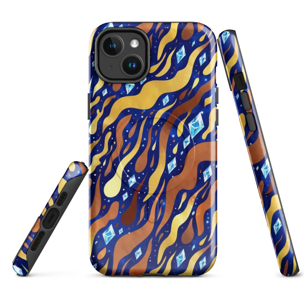 Cosmic Gold Rush on MagSafe Tough Case for iPhone® — Front