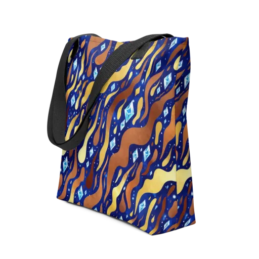 Cosmic Gold Rush on a Tote Bag