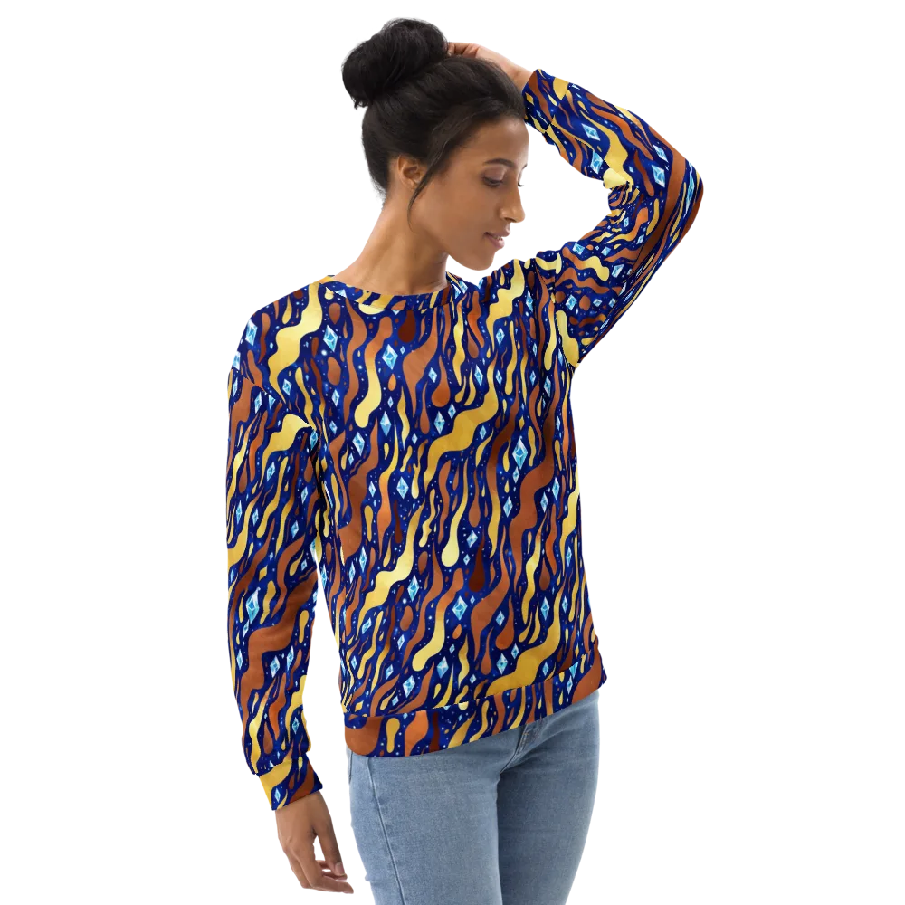 Cosmic Gold Rush on Sweatshirt — Right Front