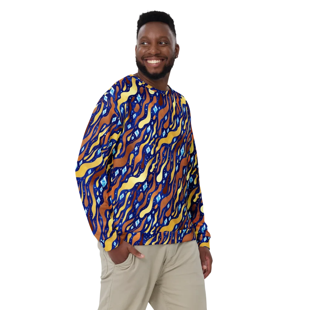 Cosmic Gold Rush on Sweatshirt — Front