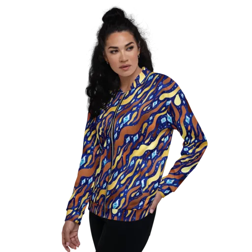 Cosmic Gold Rush on a Bomber Jacket